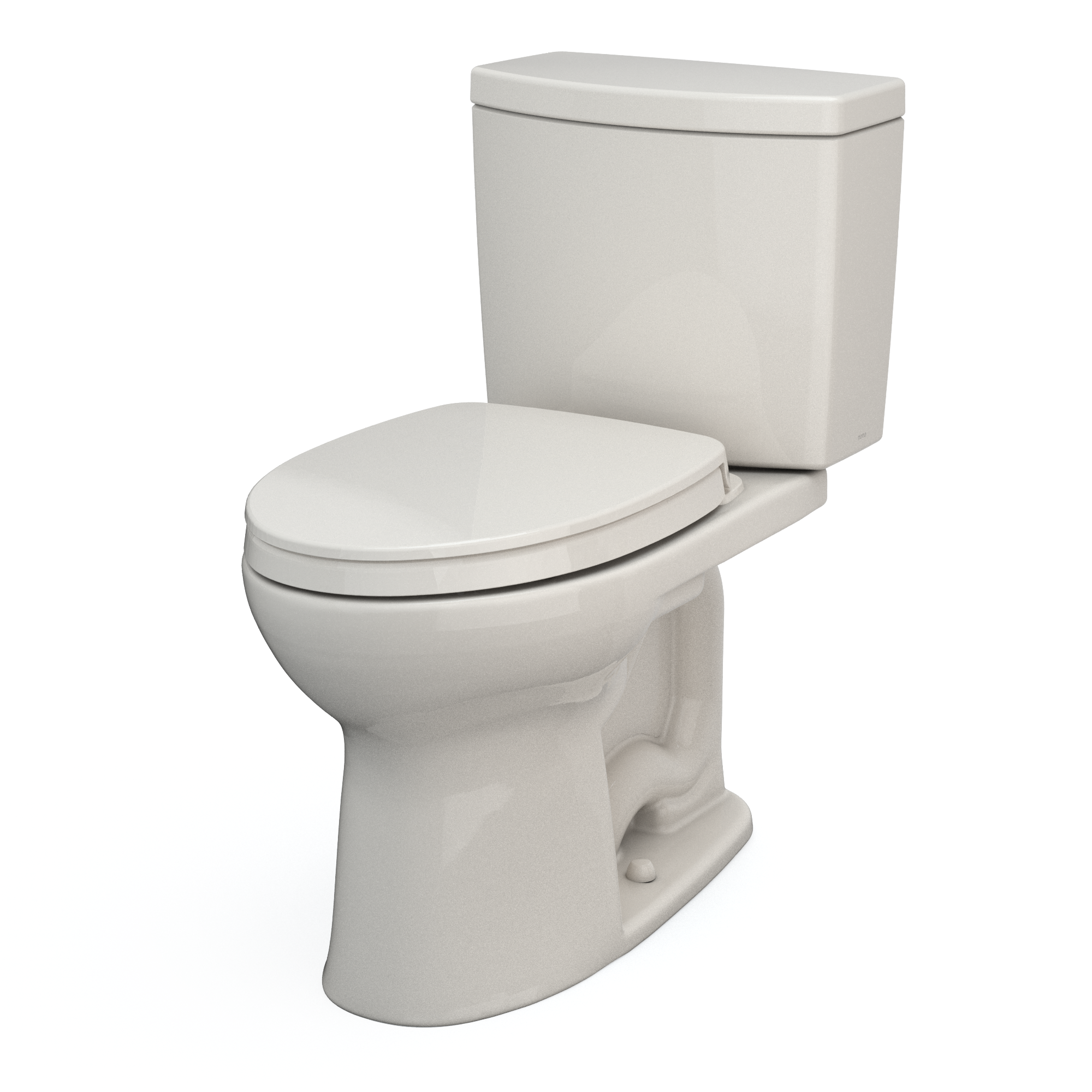 TOTO MS454124CUFG#11 Drake Ii 1G Two-Piece Elongated 1.0 Gpf Universal Height Toilet With Cefiontect And Ss124 Softclose Seat - Colonial White