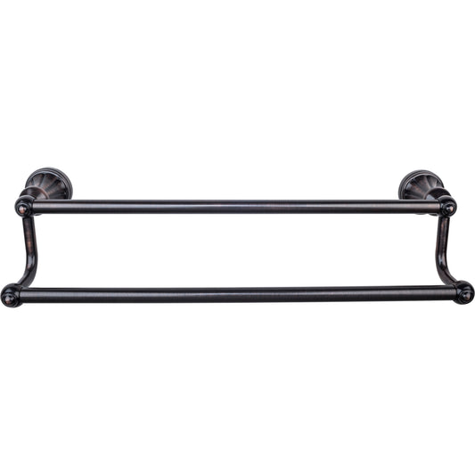 TOP KNOBS HUD9TB TOP BATH (R) Hudson Bath Double 26 1/4" Wall Mounted Towel Bar - Tuscan Bronze