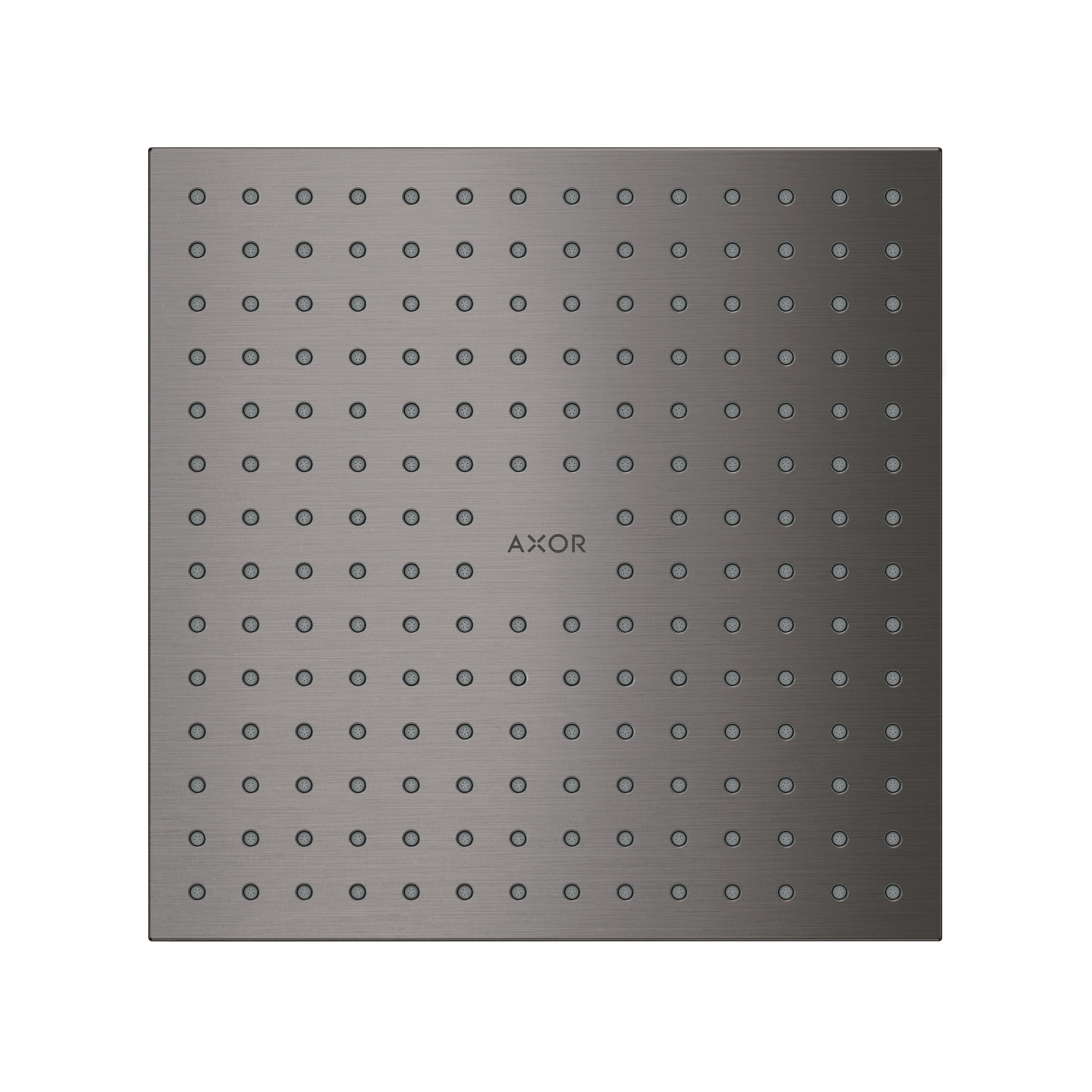 AXOR 35315341 ShowerSolutions Showerhead 250 Square 2-Jet, 1.75 GPM - Brushed Black Chrome