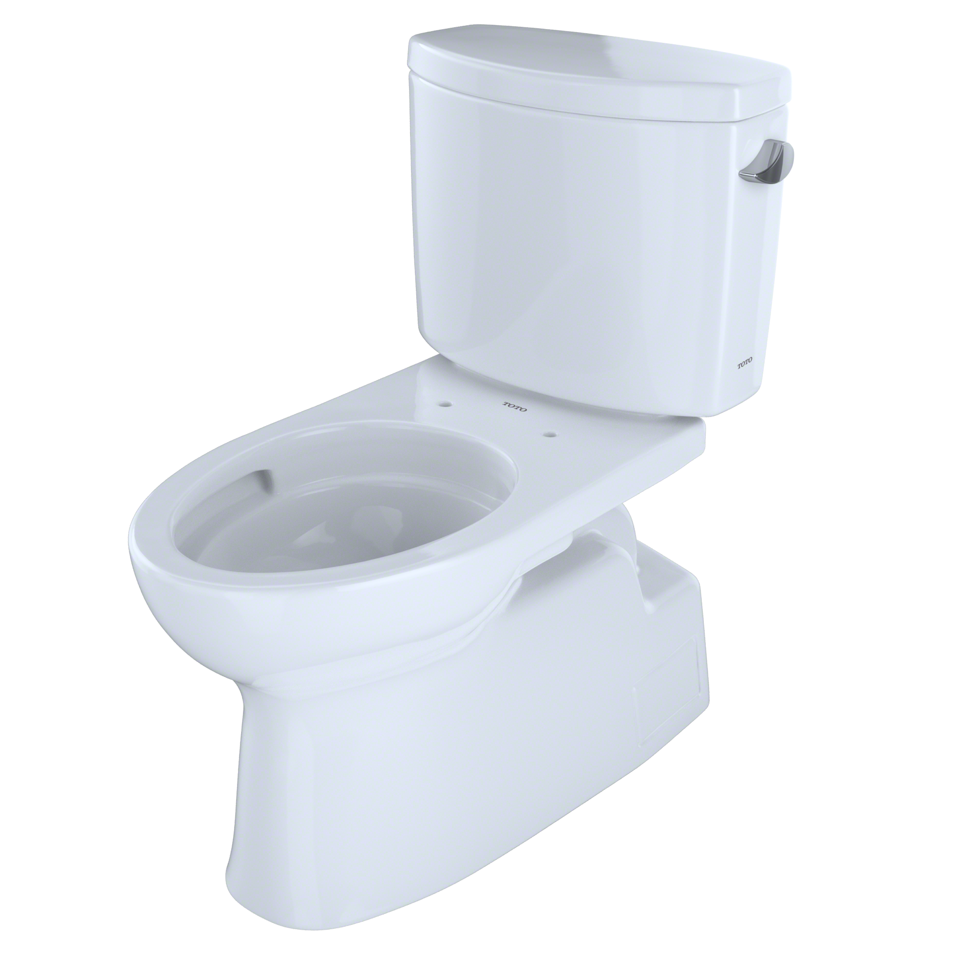 TOTO CST474CEFRG#01 Vespin Ii Two-Piece Elongated 1.28 Gpf Universal Height Skirted Toilet With Cefiontect And Right-Hand Trip Lever - Cotton White