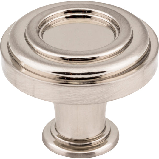 JEFFREY ALEXANDER 317SN Lafayette 1-3/8" Diameter Mushroom Knob - Satin Nickel