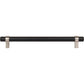 JEFFREY ALEXANDER 5192MBSN Key Grande 192 mm Center-to-Center Bar Pull - Matte Black w/Satin Nickel