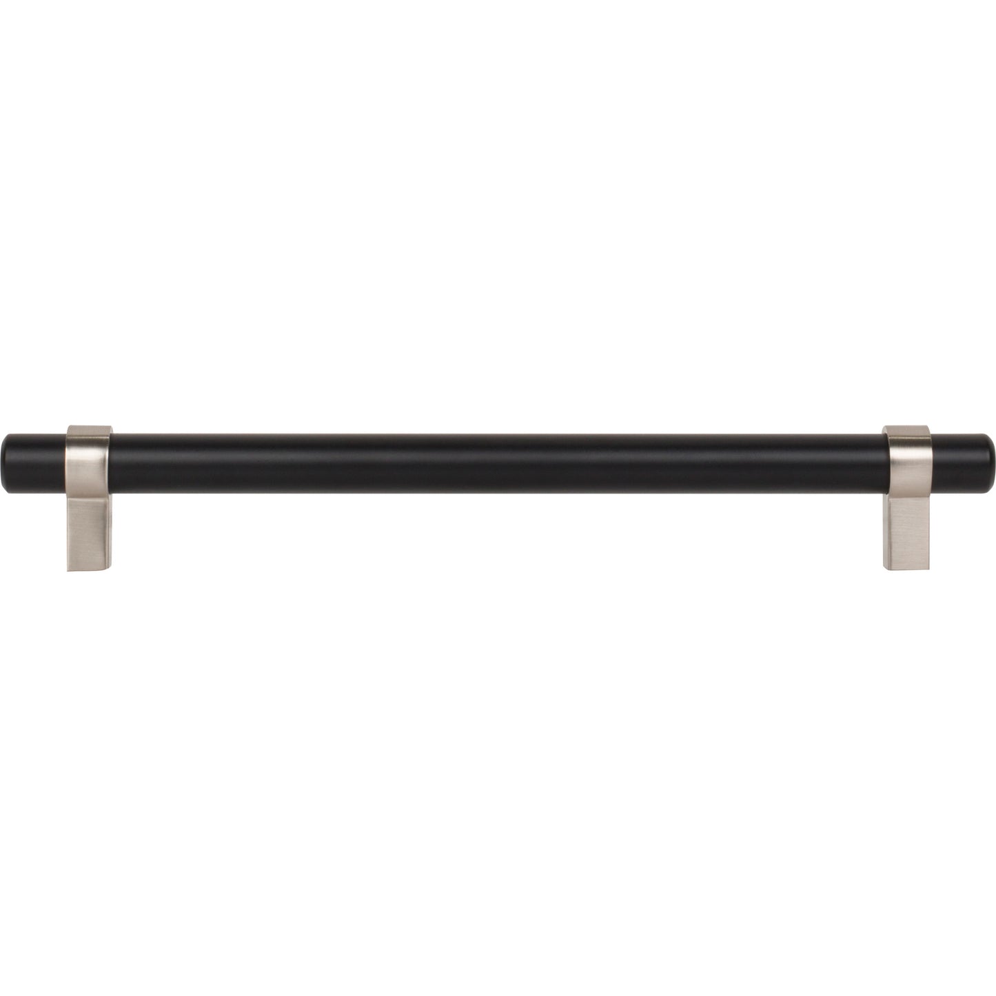 JEFFREY ALEXANDER 5192MBSN Key Grande 192 mm Center-to-Center Bar Pull - Matte Black w/Satin Nickel