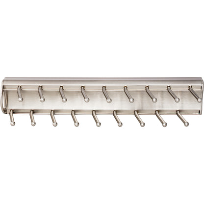 HARDWARE RESOURCES 355T-SN Satin Nickel 14" Tie Rack - Satin Nickel