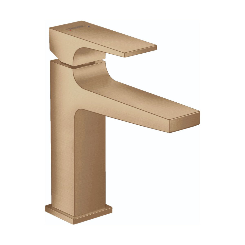 HANSGROHE 32506141 Metropol Single-Hole Faucet 110 with Lever Handle and Pop-Up Drain, 1.2 GPM - Brushed Bronze