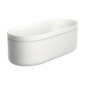 AXOR 42005830 Suite Tubs Round with Pop-Up Drain, 74 1/8" - Polished Nickel