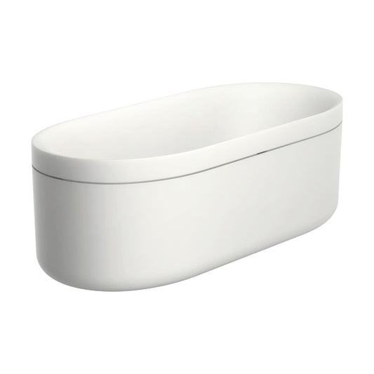 AXOR 42005830 Suite Tubs Round with Pop-Up Drain, 74 1/8" - Polished Nickel