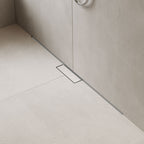 HANSGROHE 56223001 RainDrain Minimalistic Complete Set 2", 47 1/4" Trim and Installation Set - Brushed Stainless Steel