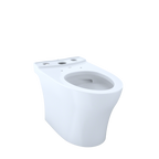 TOTO CT446CEFGN#01 Aquia Iv Elongated Universal Height Skirted Toilet Bowl With Cefiontect - Cotton White