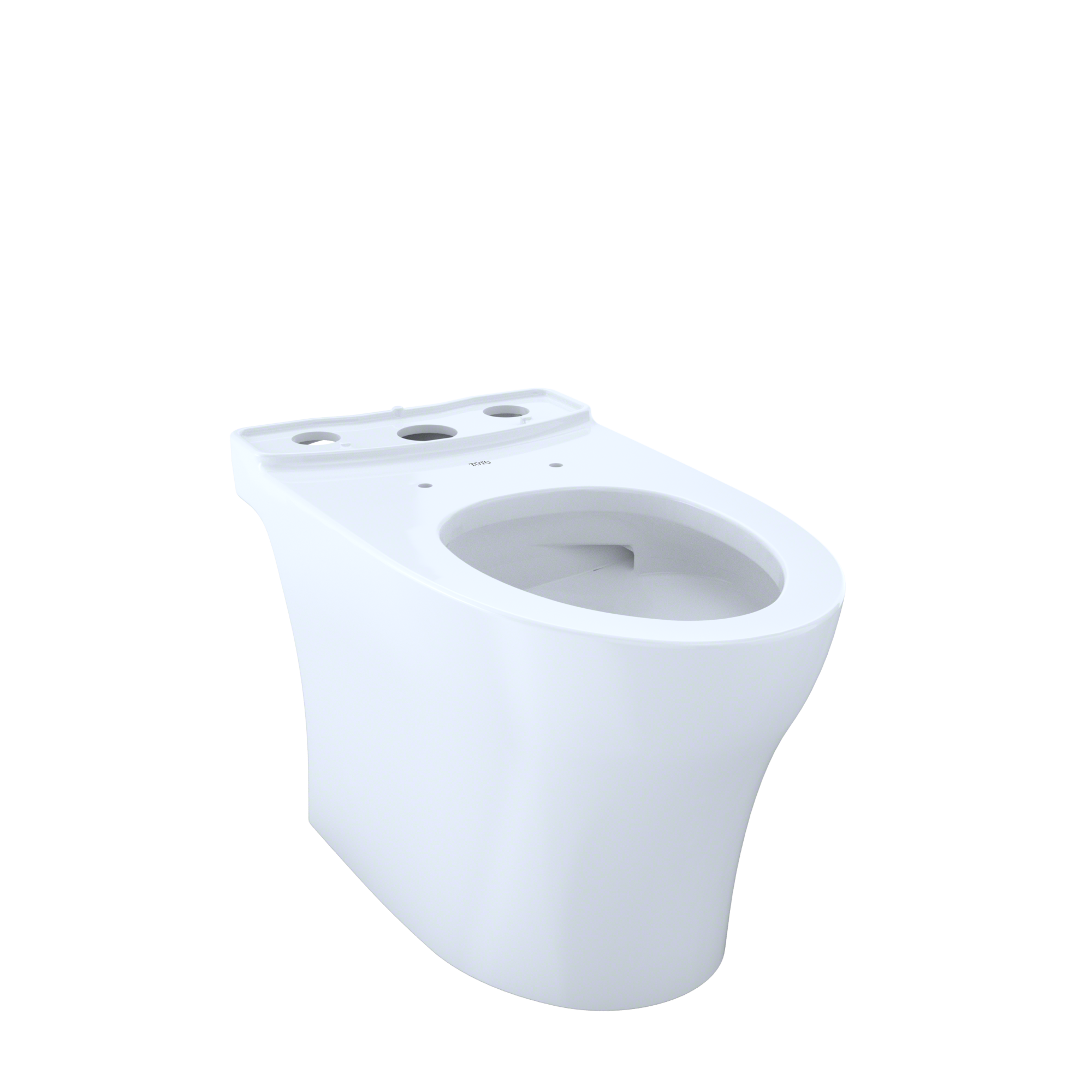TOTO CT446CEFGN#01 Aquia Iv Elongated Universal Height Skirted Toilet Bowl With Cefiontect - Cotton White