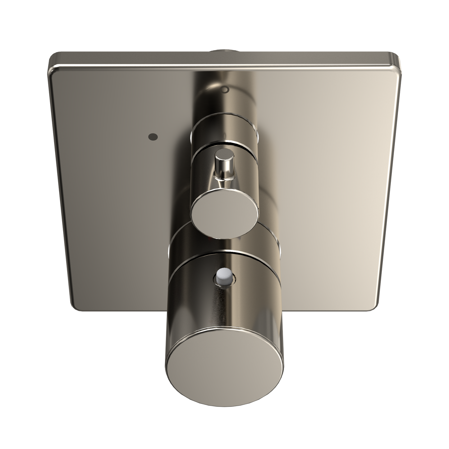 TOTO TBV02403U#PN Square Thermostatic Mixing Valve with Volume Control Shower Trim , Polished Nickel