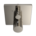 TOTO TBV02403U#PN Square Thermostatic Mixing Valve With Volume Control Shower Trim - Polished Nickel