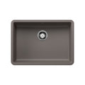 BLANCO 443119 Precis Precis SILGRANIT 25" ADA Single Bowl Undermount Kitchen Sink - Volcano Gray in Volcano Gray