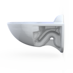 TOTO CT728CUV#01 Tornado Flush Commercial Flushometer Wall-Mounted Toilet - Cotton White