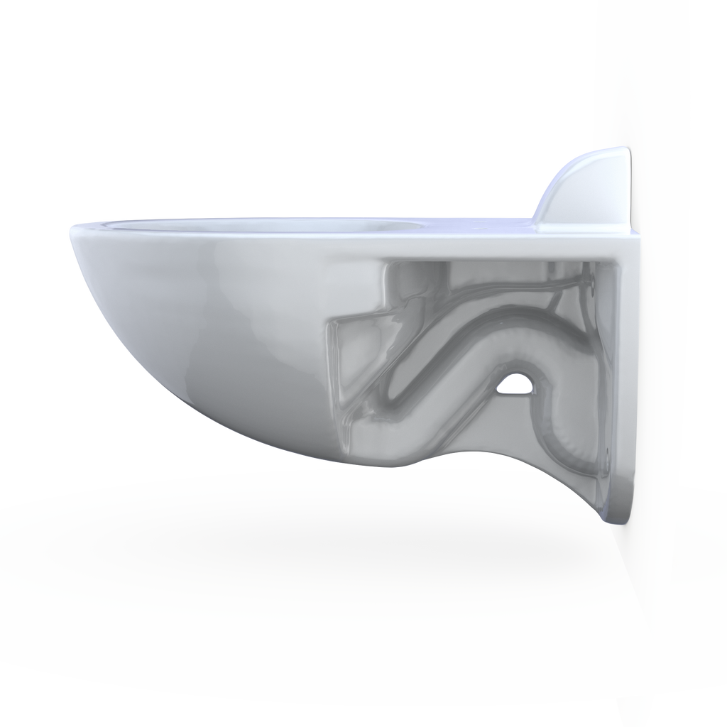 TOTO CT728CUVG#01 Tornado Flush Commercial Flushometer Wall-Mounted Toilet With Cefiontect - Cotton White