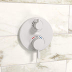 HANSGROHE 15758701 Ecostat S Thermostatic Trim with Volume Control and Diverter - Matte White