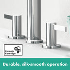 HANSGROHE 76034821 Finoris Wide-spread Faucet 160 with Pop-up Drain, 1.2 GPM - Brushed Nickel