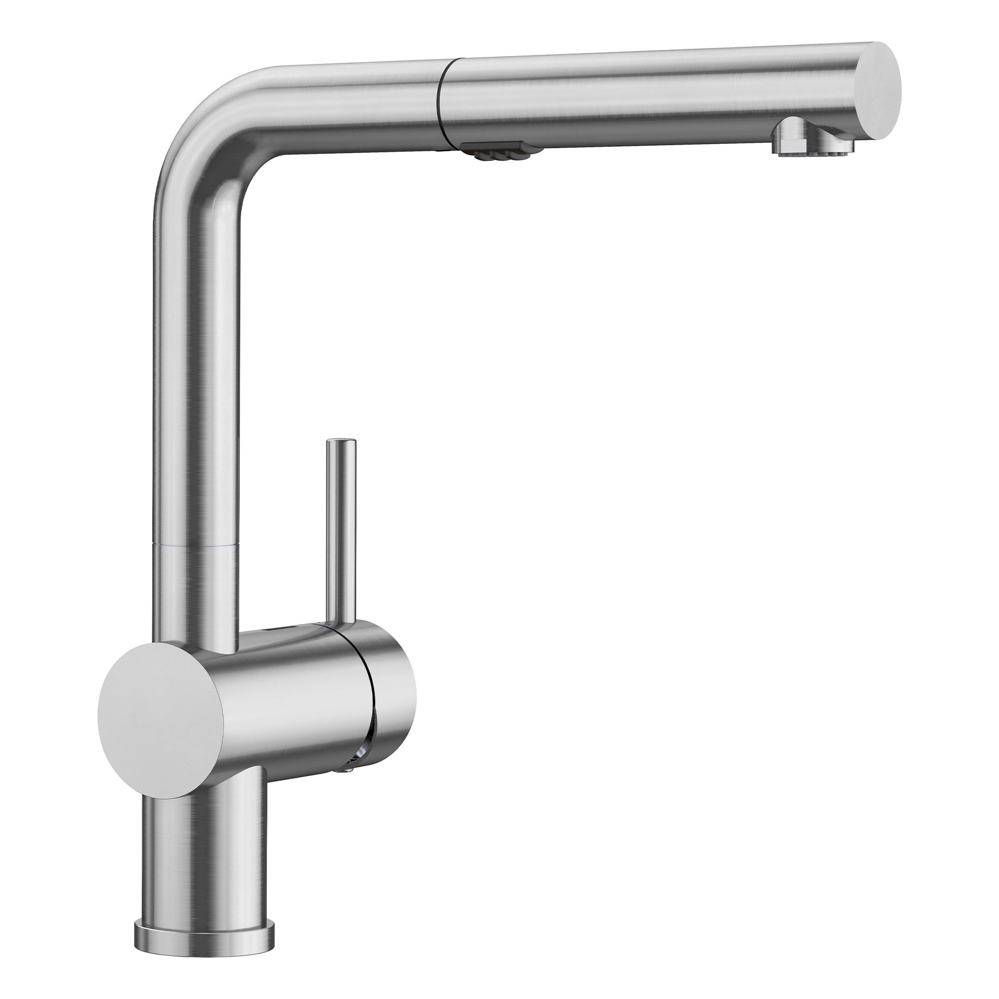 BLANCO 526366 Linus Linus Low Arc Pull-Out Dual-Spray Kitchen Faucet - PVD Steel in Pvd Steel