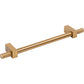 JEFFREY ALEXANDER 698-160SBZ Larkin Knurled Ends 160 mm Center-to-Center Bar Pull - Satin Bronze