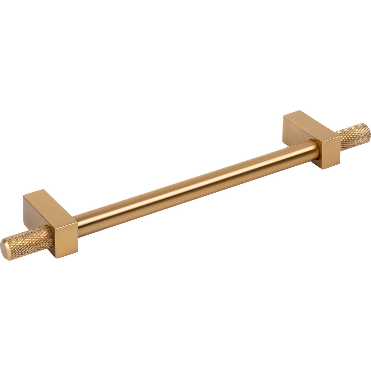 JEFFREY ALEXANDER 698-160SBZ Larkin Knurled Ends 160 mm Center-to-Center Bar Pull - Satin Bronze