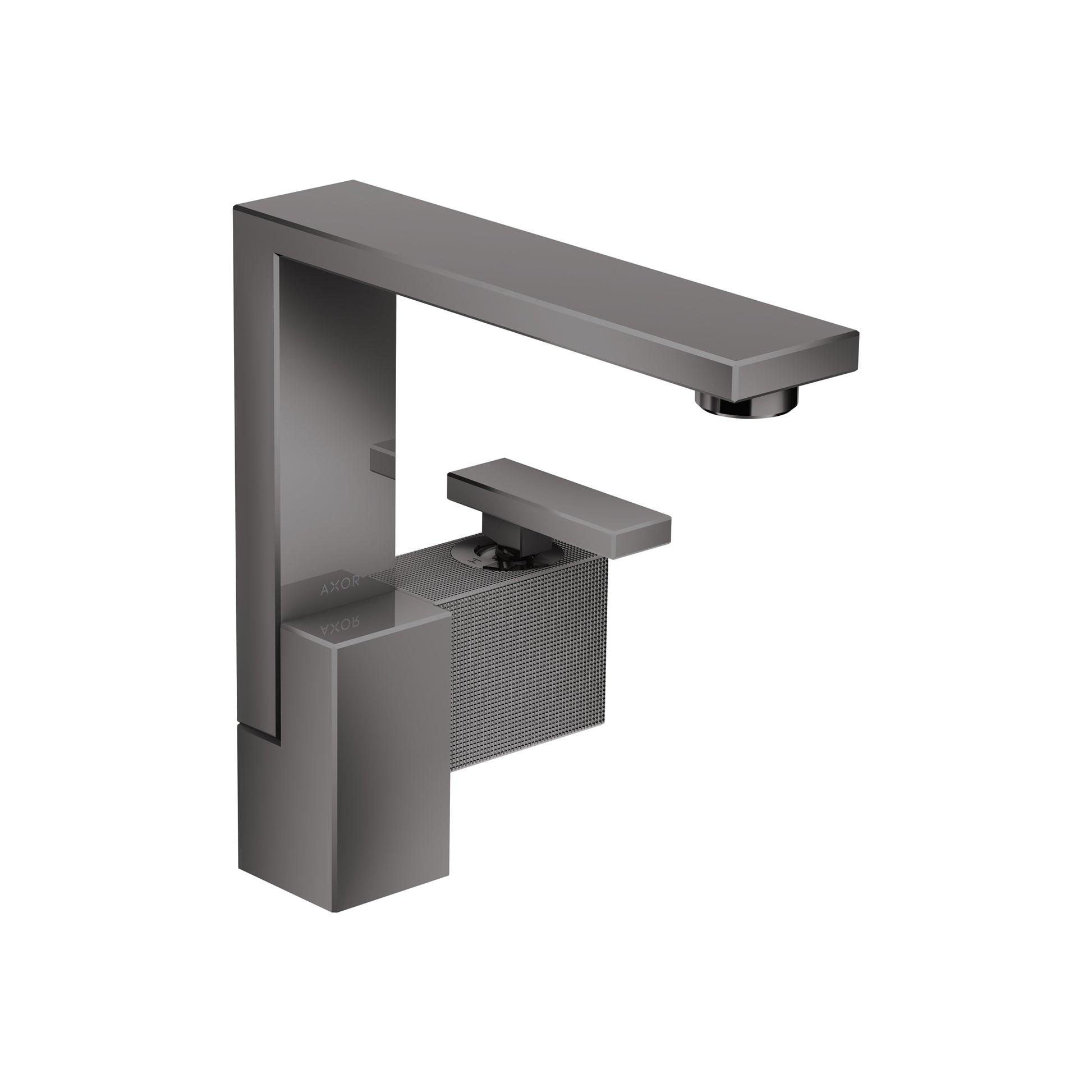 AXOR Edge Single-Hole Faucet 190 - Diamond Cut, 1.2 GPM in Polished Black Chrome
