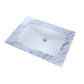 TOTO LT540G#01 21-1/4" x 14-3/8" Large Rectangular Undermount Bathroom Sink with CEFIONTECT , Cotton White