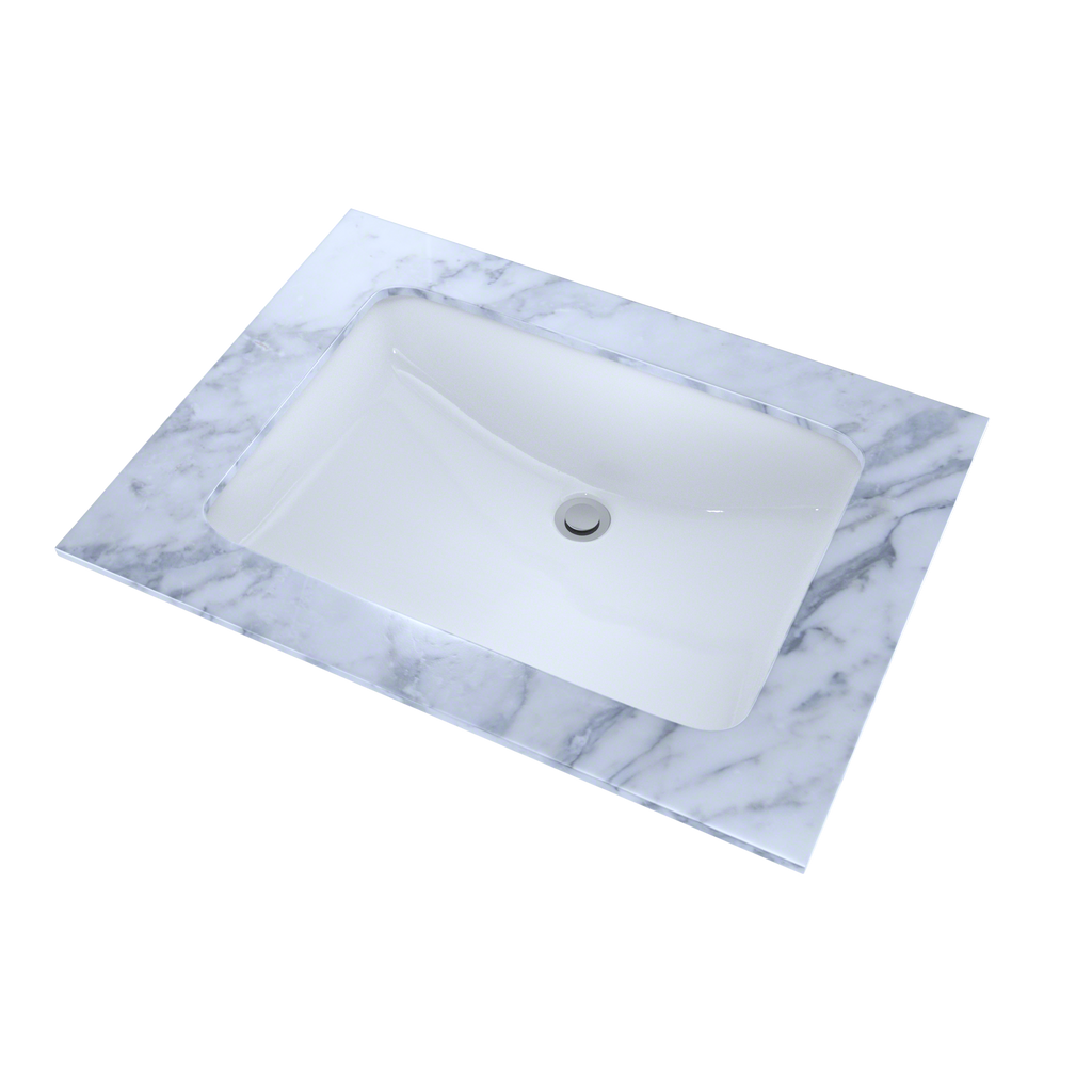 TOTO LT540G#01 21-1/4" X 14-3/8" Large Rectangular Undermount Bathroom Sink With Cefiontect - Cotton White
