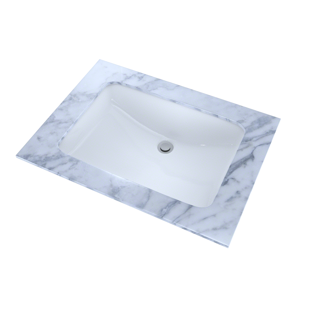 TOTO LT540G#01 21-1/4" X 14-3/8" Large Rectangular Undermount Bathroom Sink With Cefiontect - Cotton White