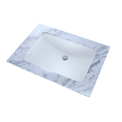 TOTO LT540G#01 21-1/4" X 14-3/8" Large Rectangular Undermount Bathroom Sink With Cefiontect - Cotton White