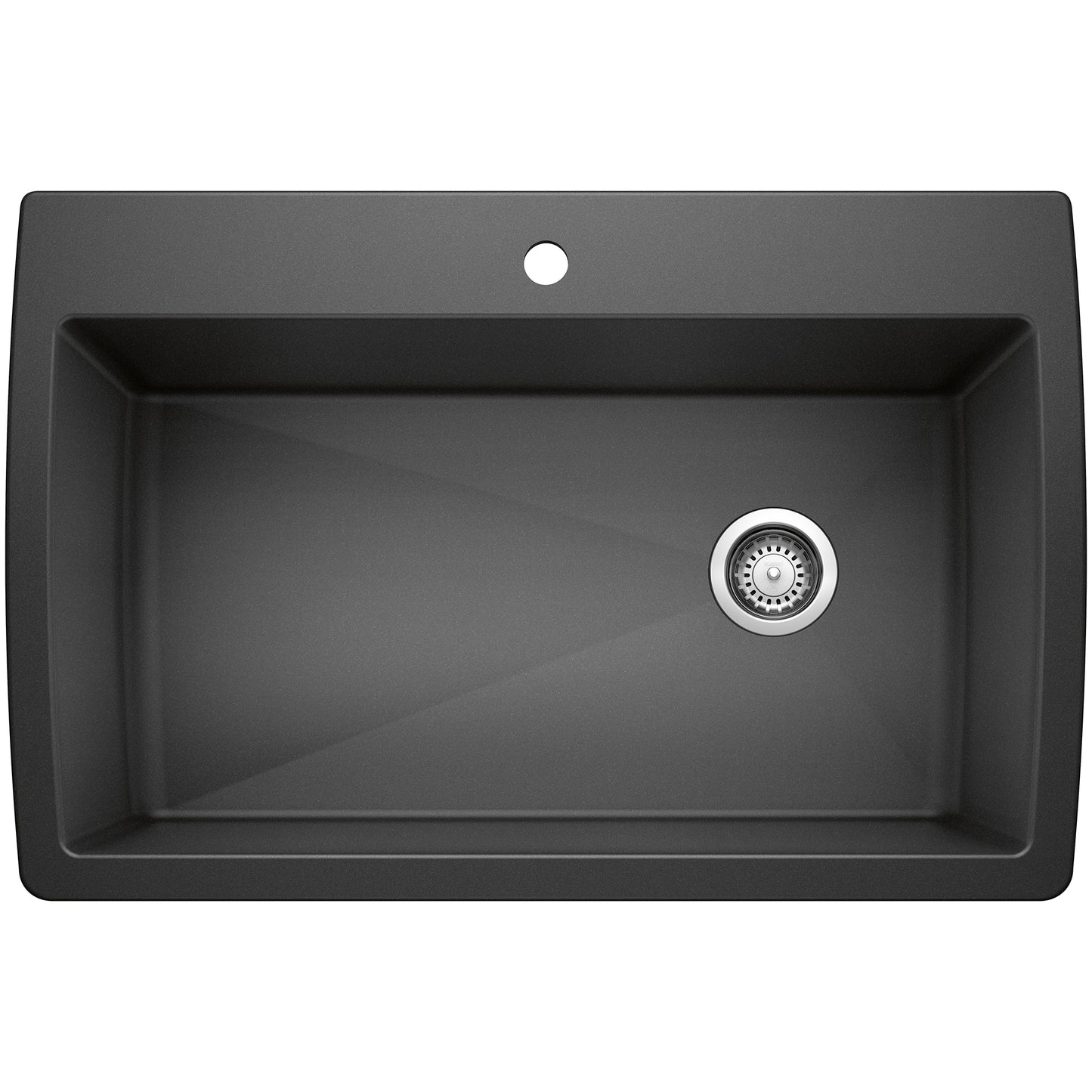 BLANCO 440194 Diamond Diamond SILGRANIT 33" Super Single Dual Mount Kitchen Sink - Anthracite in Anthracite