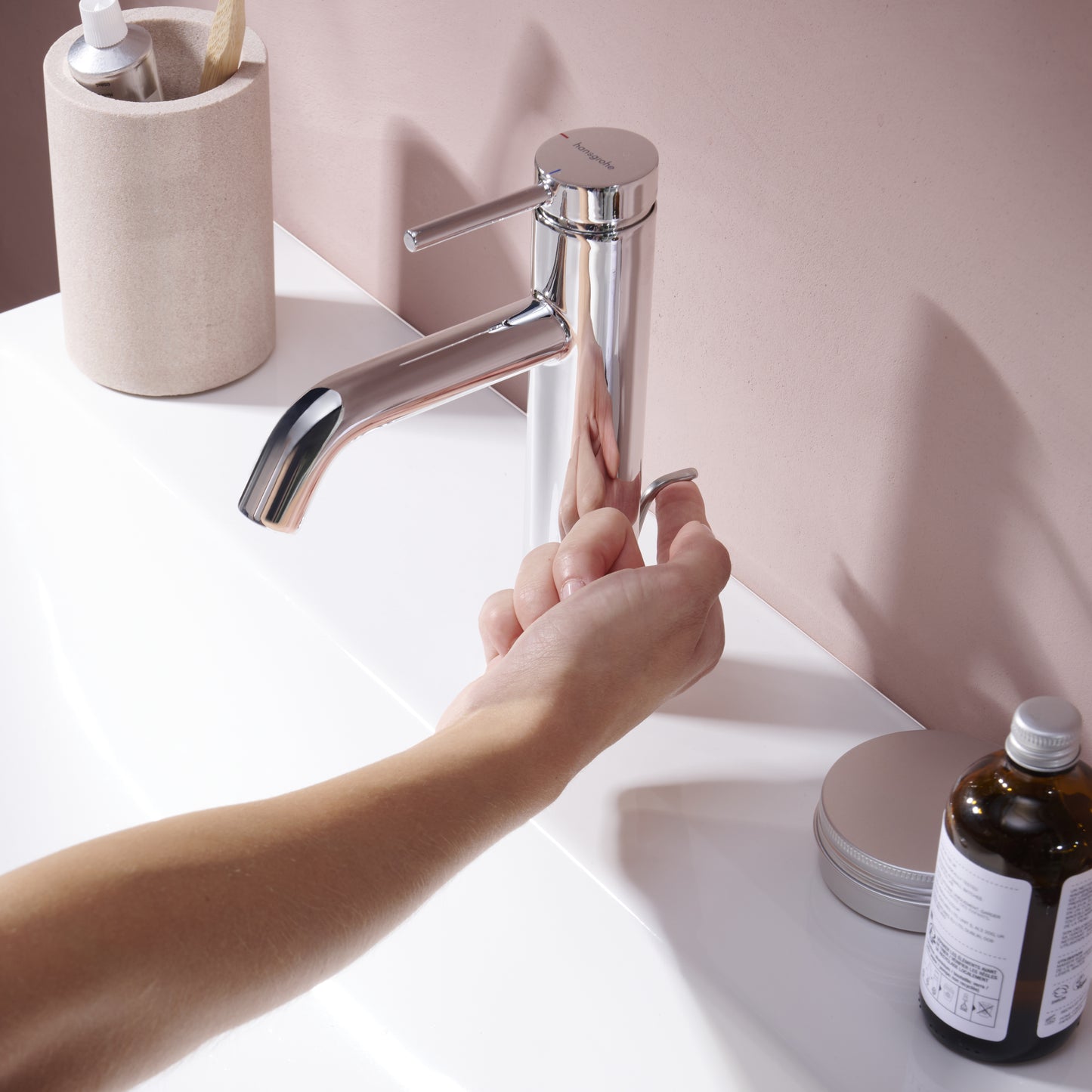 HANSGROHE 73302001 Tecturis S Single-Hole Faucet 80 with Pop-Up Drain, 1.2 GPM - Chrome