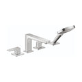 HANSGROHE 32557001 Metropol 4-Hole Roman Tub Set Trim with Lever Handles and 1.75 GPM Handshower - Chrome