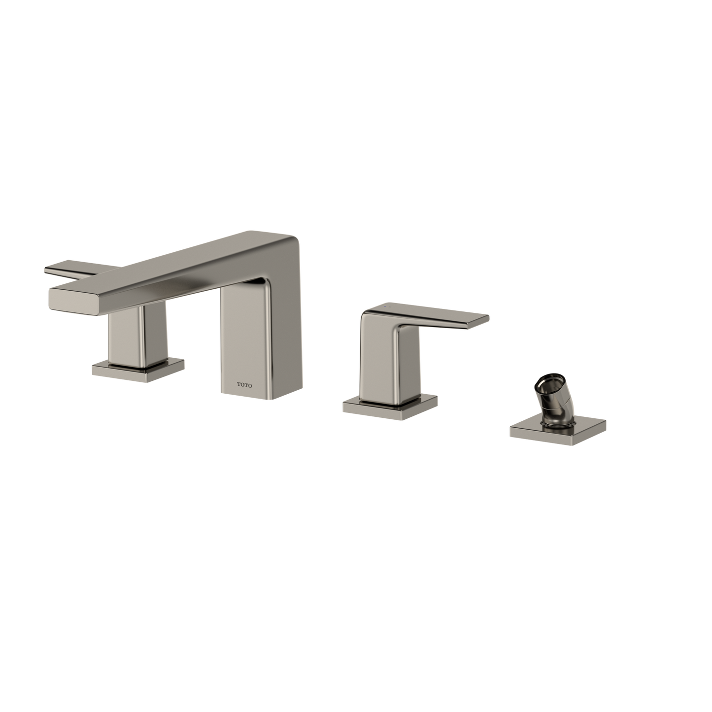 TOTO TBG10202U#PN Gb Two-Handle Deck-Mount Roman Tub Filler Trim With Handshower - Polished Nickel