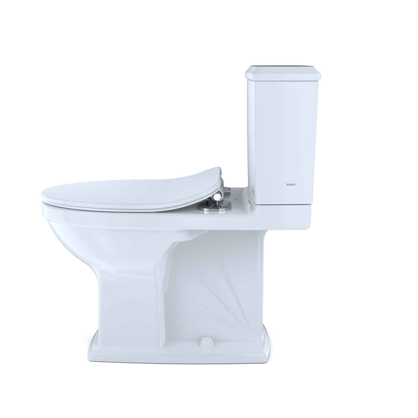 TOTO MS494234CEMFG#01 Connelly Two-Piece Elongated Dual Flush 1.28 and 0.9 GPF Toilet with CEFIONTECT , Cotton White