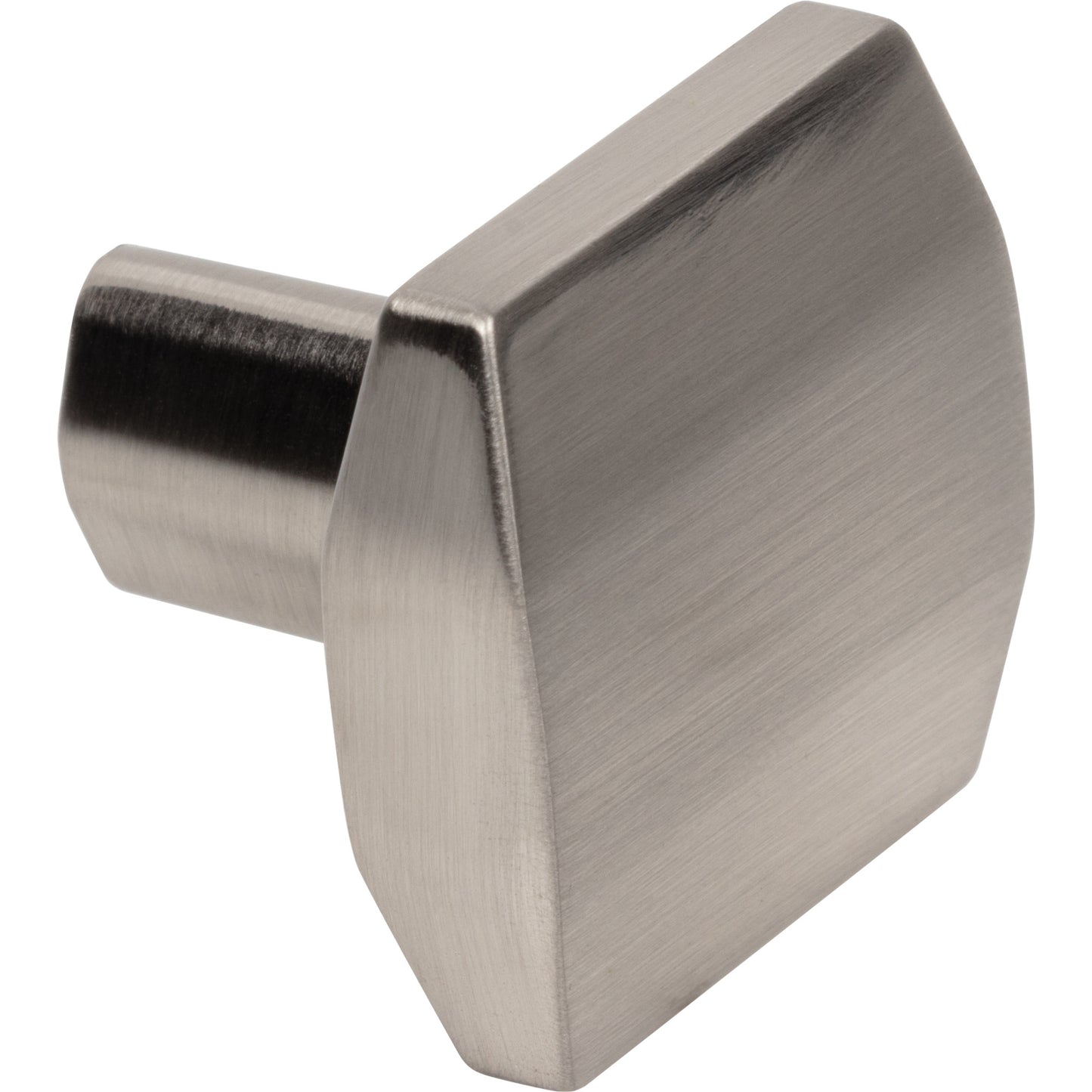 ELEMENTS 641SN William 1-1/4" Length Square Knob - Satin Nickel