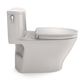 TOTO MS642124CEFG#11 Nexus One-Piece Elongated 1.28 GPF Universal Height Toilet with CEFIONTECT and SS124 SoftClose Seat , Colonial White