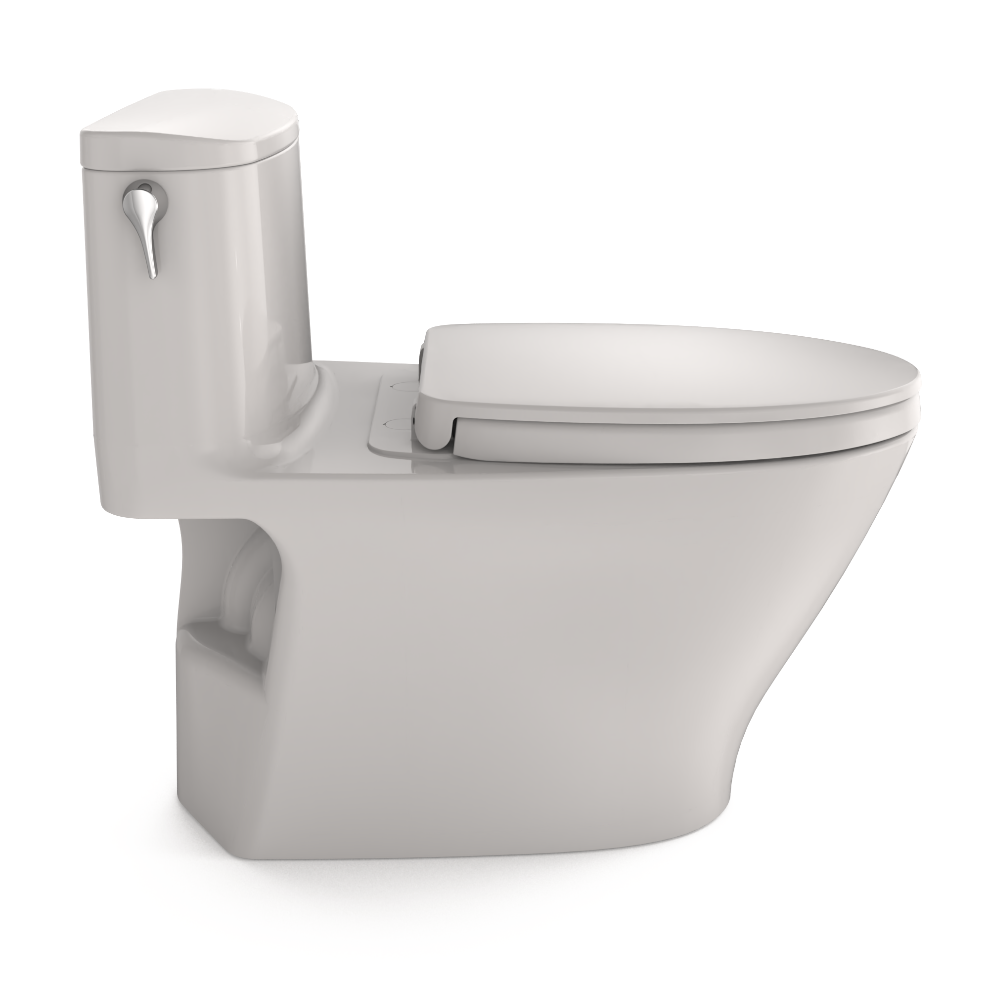 TOTO MS642124CUFG#11 Nexus 1G One-Piece Elongated 1.0 Gpf Universal Height Toilet With Cefiontect And Ss124 Softclose Seat - Colonial White