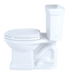 TOTO CST404CUFG#11 Promenade II 1G Two-Piece Elongated 1.0 GPF Universal Height Toilet with CEFIONTECT , Colonial White