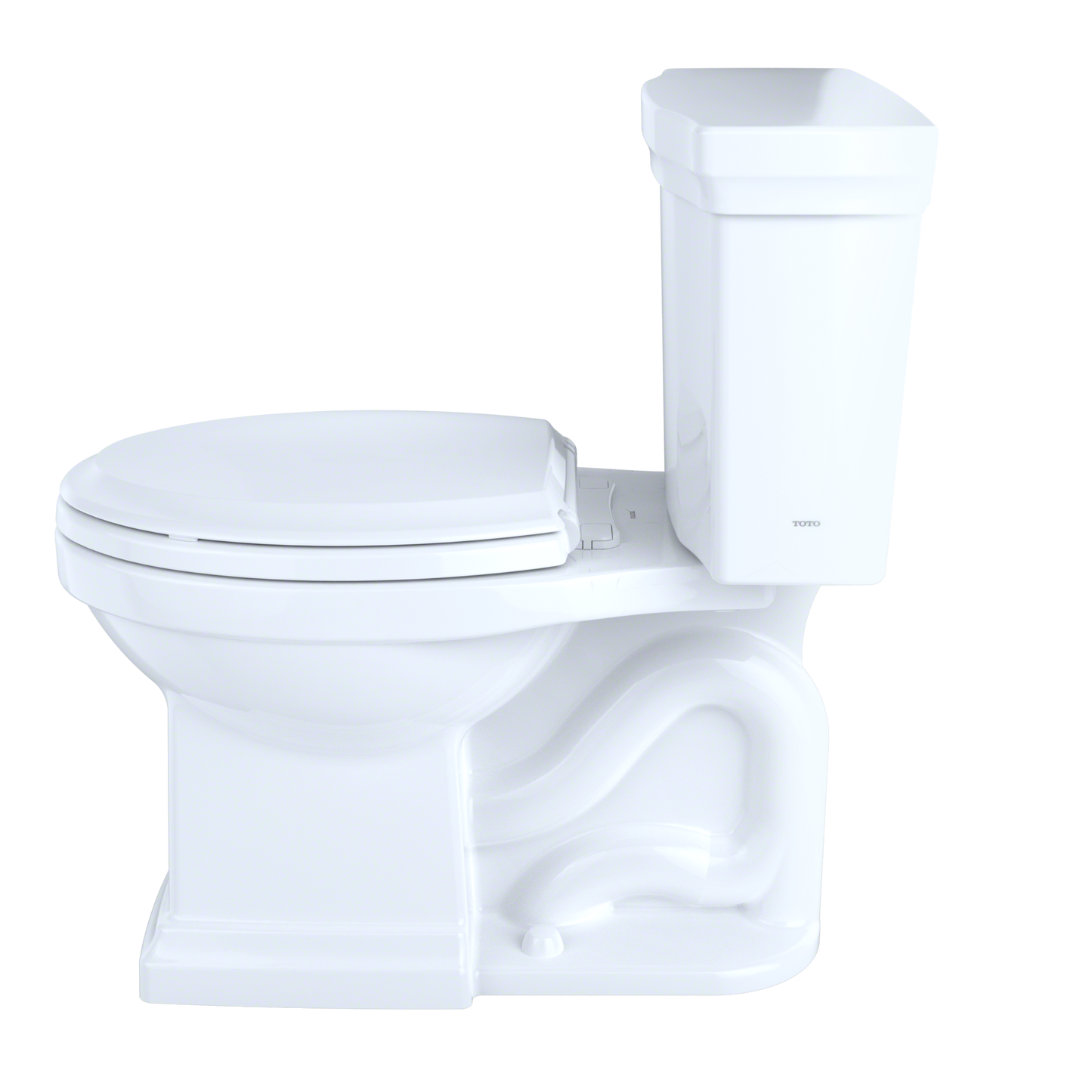 TOTO CST404CUFG#11 Promenade II 1G Two-Piece Elongated 1.0 GPF Universal Height Toilet with CEFIONTECT , Colonial White