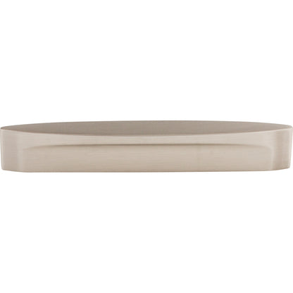 TOP KNOBS TK75BSN Oval Long Slot 5" Center to Center Bar Pull - Brushed Satin Nickel