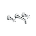 AXOR 16532001 Montreux Wall-Mounted Widespread Faucet Trim with Cross Handles, 1.2 GPM - Chrome