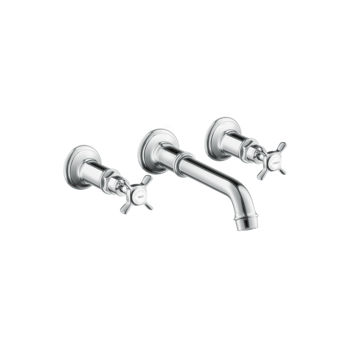 AXOR 16532001 Montreux Wall-Mounted Widespread Faucet Trim with Cross Handles, 1.2 GPM - Chrome