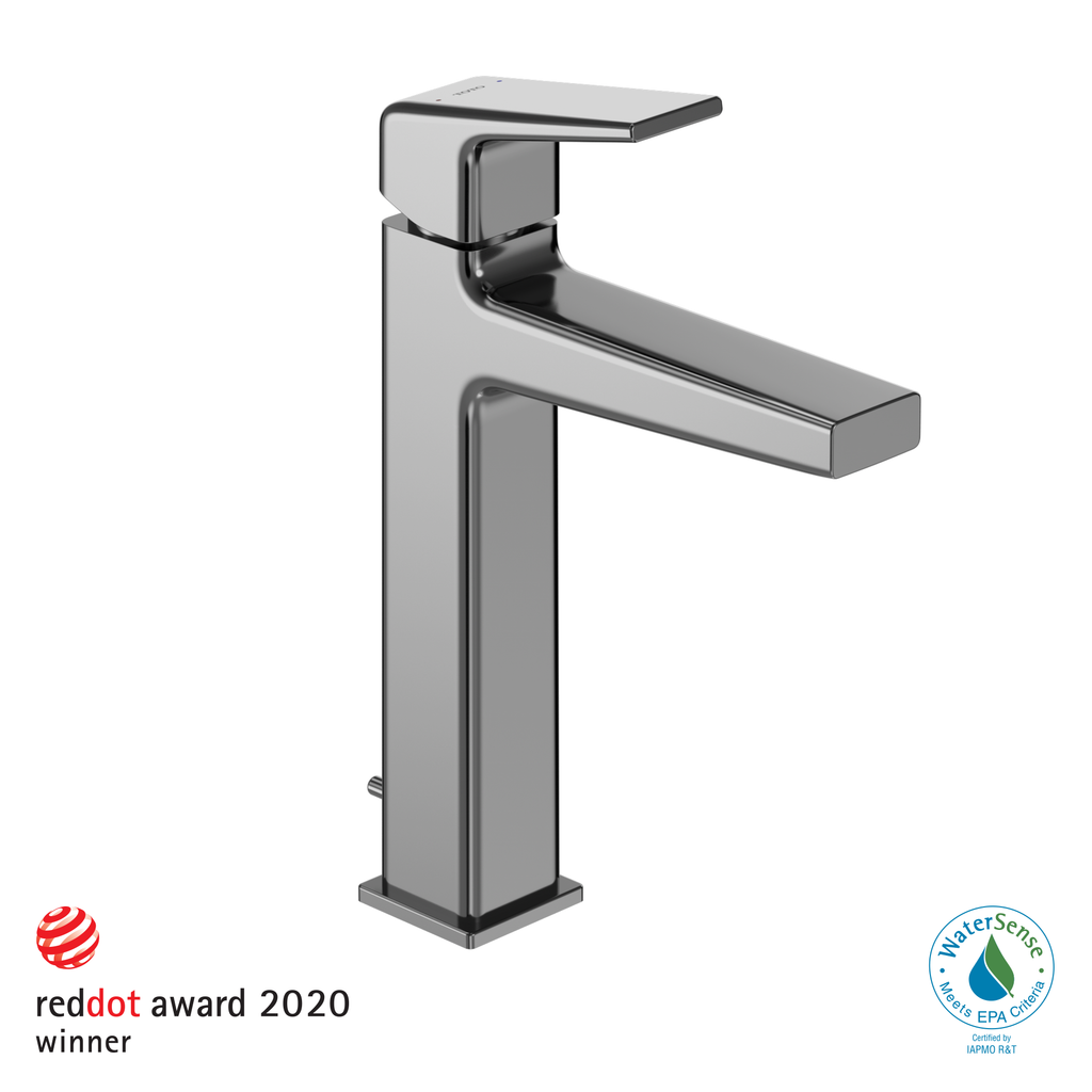 TOTO TLG10303U#CP Gb 1.2 Gpm Single Handle Semi-Vessel Bathroom Sink Faucet With Comfort Glide Technology - Polished Chrome