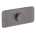 AXOR 45712341 ONE Thermostatic Module Trim for 2 Functions - Brushed Black Chrome