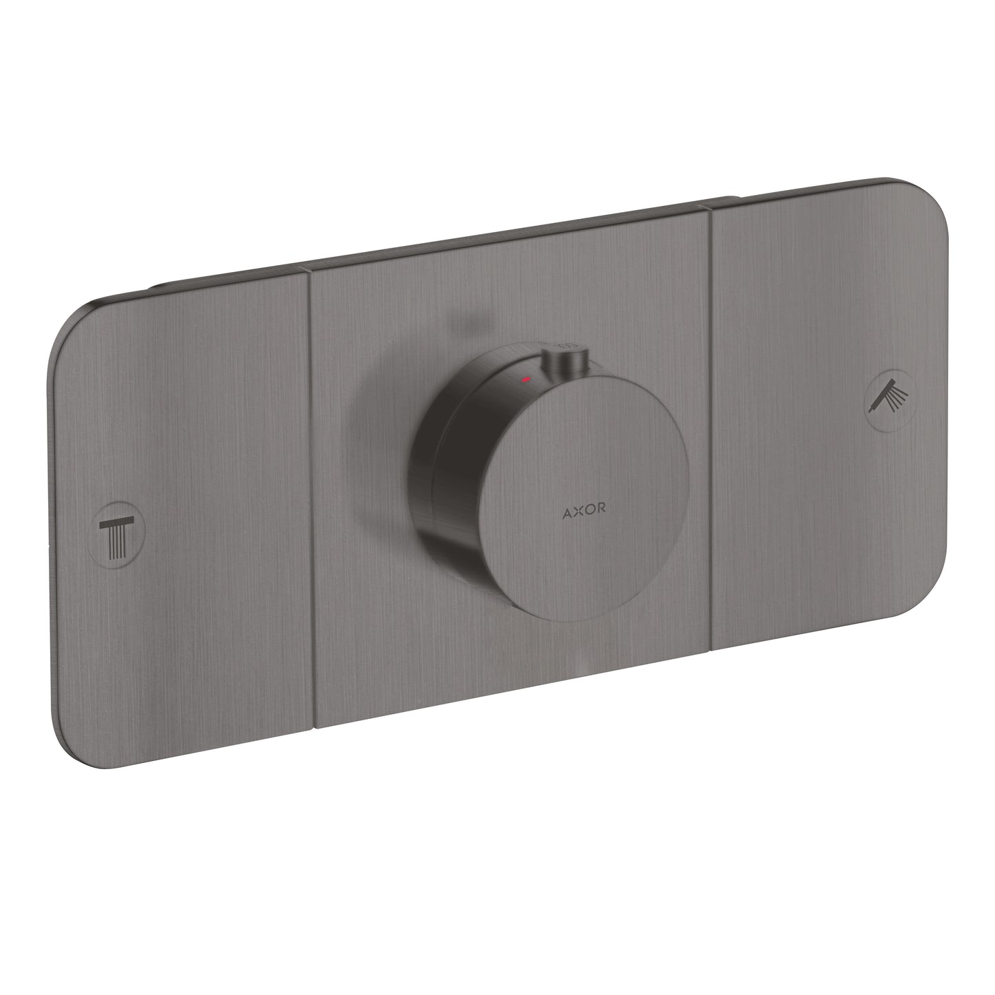 AXOR 45712341 ONE Thermostatic Module Trim for 2 Functions - Brushed Black Chrome
