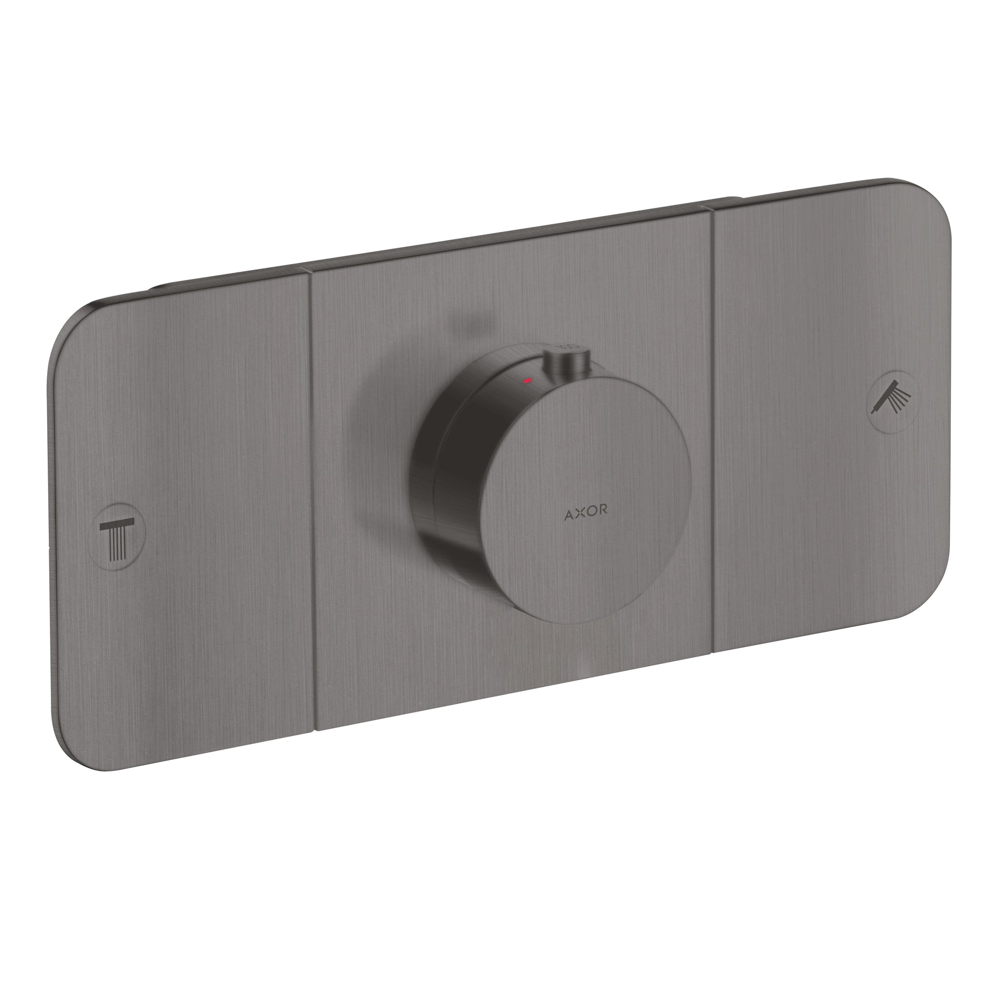 AXOR 45712341 ONE Thermostatic Module Trim for 2 Functions - Brushed Black Chrome