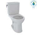 TOTO CST453CUFG#11 Drake Ii 1G Two-Piece Round 1.0 Gpf Universal Height Toilet With Cefiontect - Colonial White