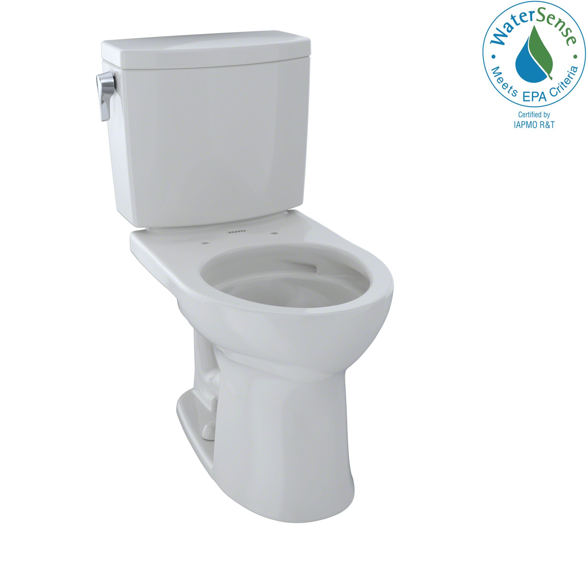 TOTO CST453CUFG#11 Drake Ii 1G Two-Piece Round 1.0 Gpf Universal Height Toilet With Cefiontect - Colonial White