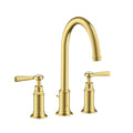 AXOR 16514251 Montreux Widespread Faucet 180 with Lever Handles and Pop-Up Drain, 1.2 GPM - Brushed Gold Optic