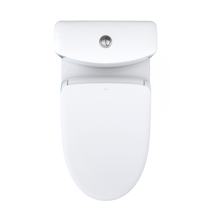 TOTO MW6464736CEMFGN#01 Washlet+ Aquia Iv One-Piece Elongated Dual Flush 1.28 And 0.9 Gpf Toilet With S7A Contemporary Electric Bidet Seat - Cotton White